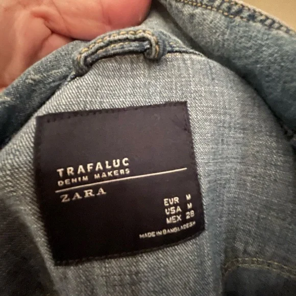 Zara Denim Shirt Size M - Picture 2 of 7